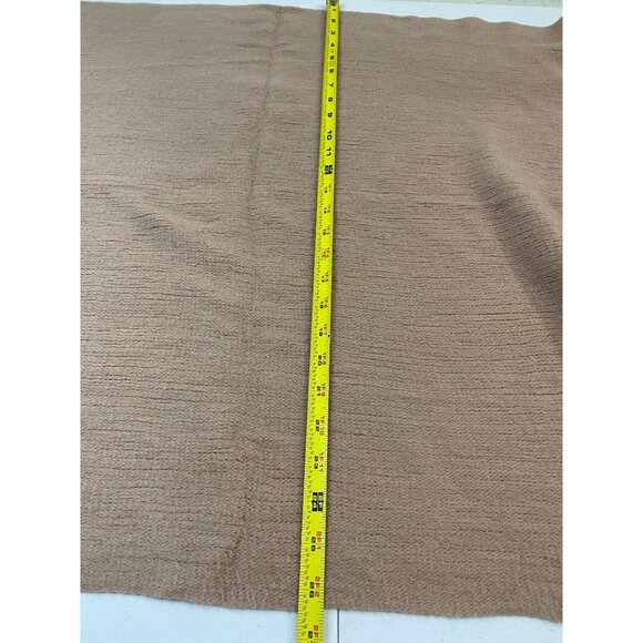 Steve Madden Camel Knit Fringe Scarf Wrap Shawl One Size 100% Acrylic - Picture 5 of 7